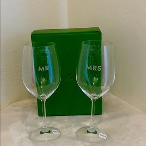 Kate Spade ♠️ wine 🍷 glasses